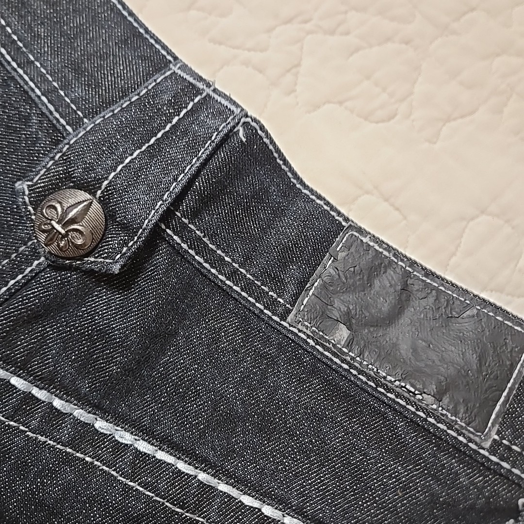 Vtg Basic Code Jeans Loose Denim Skater Hiphop 90… - image 3