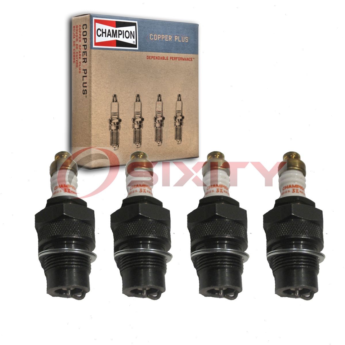 4 pc Champion Copper Plus Spark Plugs for 1928-1931 Ford Model AA 3.3L L4 pu