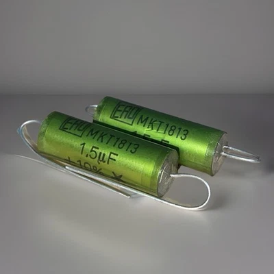 2 Stück - matched Pair - 1,5uF 250V - MKT1813 ERO Roederstein Vintage Audio NOS - Bild 1 von 4