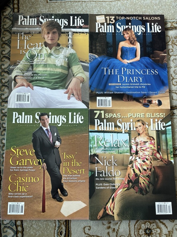 Four Palm Springs Life Magazines 2006 & 2007 Editions 