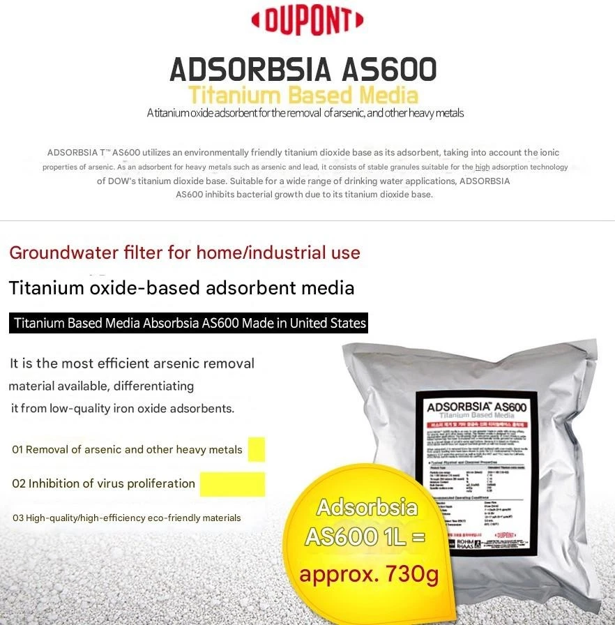 Filtertech DUPONT AS600 Titanium based media Adsorbsia(730g) - Image 2 of 3