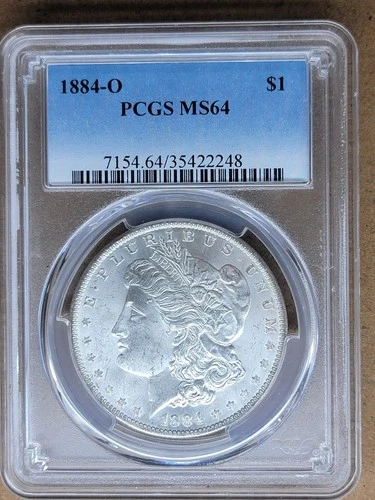 1884 O Morgan Silver Dollar $1 PCGS MS64