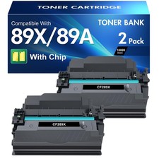89X 89A Black Toner Cartridge CF289X CF289A Compatible Replacement for HP 89X...