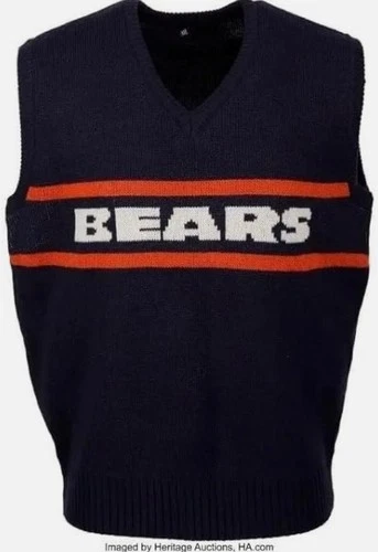 Mike Ditka Chicago Wool Vest Bears Sweater – Classic Sleeveless Pullover image 2