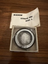 Nikon Extension Ring Model E2 for Nikkor F mount F/F2/FTn/Nikomat w/Box