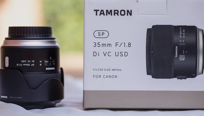 Tamron SP 35mm F/1.8 Di VC USD Objektiv mit Festbrennweite für Canon EF -...
