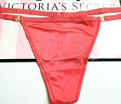 VICTORIA'S SECRET VERY SEXY V-String Thong Panty VS Ripe Papaya Orange S M L NWT
