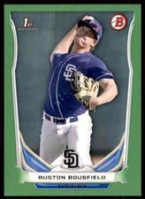 2014 Bowman Green Paper Auston Bousfield 68/75 San Diego Padres