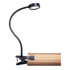 VONT Clip On Aluminum Reading Lamp Book Light Dimmable Cool & Warm Tones Clamp