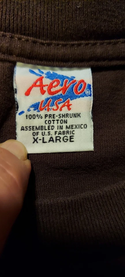 Aero USA Eagles Band Farewell I Tour 2003 De Colección Marrón Talla XL ¡IMPRESIONANTE! Foto 3 de 4