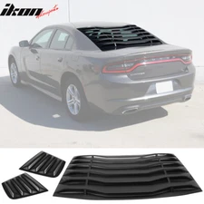 Fits 11-23 Dodge Charger V2 Style Rear Side Window Louver Air Vent