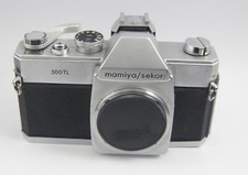 Mamiya/Sekor Silver 500 TL 35mm SLR Film Camera Body FOR PARTS OR REPAIR