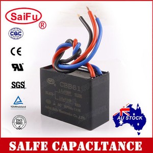 Saifu Cbb61 1 5uf 2 5uf 3 Wires Ac 250v 50 60hz Capacitor For