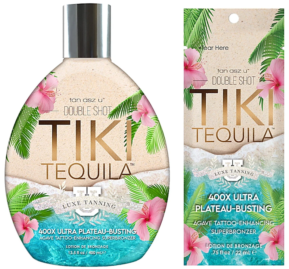 Tan Asz U TIKI TEQUILA Double Shot Ultra Plateau-Busting Agave Super Bronzer