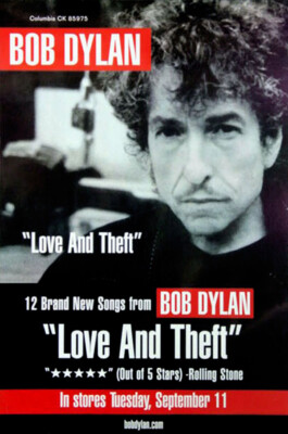 Bob Dylan - Love And Theft (2001) Album Promo Poster, Original, SS
