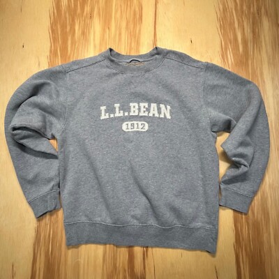 L.L. Bean Gray Crew Sweatshirt Mens Small