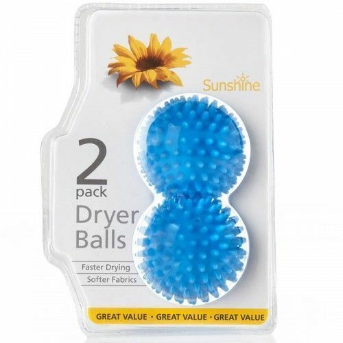 Minky Dryer Aero Balls Fast Drying Softer Fabric, Pack of 2 Blue for