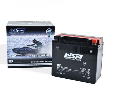 STX20L-BS MF Battery For ATV / UTV / PWC / Motorcycle Replaces YTX20L-BS