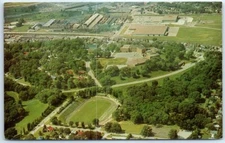 Postcard - United Township High School and Soule Bowl, East Moline, Illinois