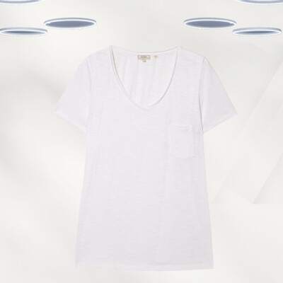 Organic Cotton White V Neck T Shirt Women's Buy White Tshirts