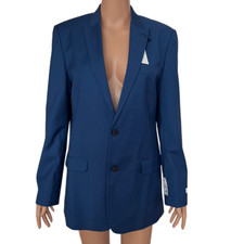 Calvin Klein dark blue suit jacket size 30 young men  s NWT