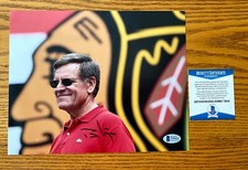Rocky Wirtz Chicago Blackhawks Stanley Cup Signed 8x10 Photo Beckett COA A