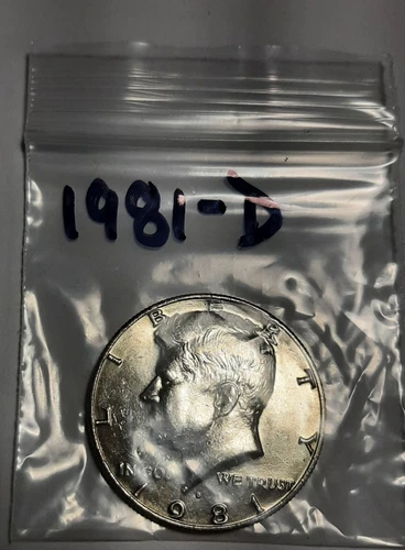 1981-D Kennedy Half Dollar, Circulated but NICE !