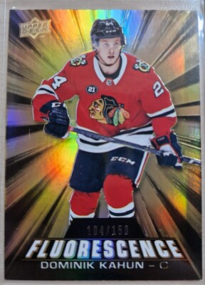 Dominik Kahun Fluorescence  /150 Chicago Blackhawks Upper Deck Series 2 2018-19