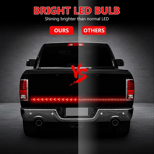 Truck Tailgate Strip LED Sequential Turn Signal Brake Tail Reverse Light Bar 40" - Picture 3 of 10