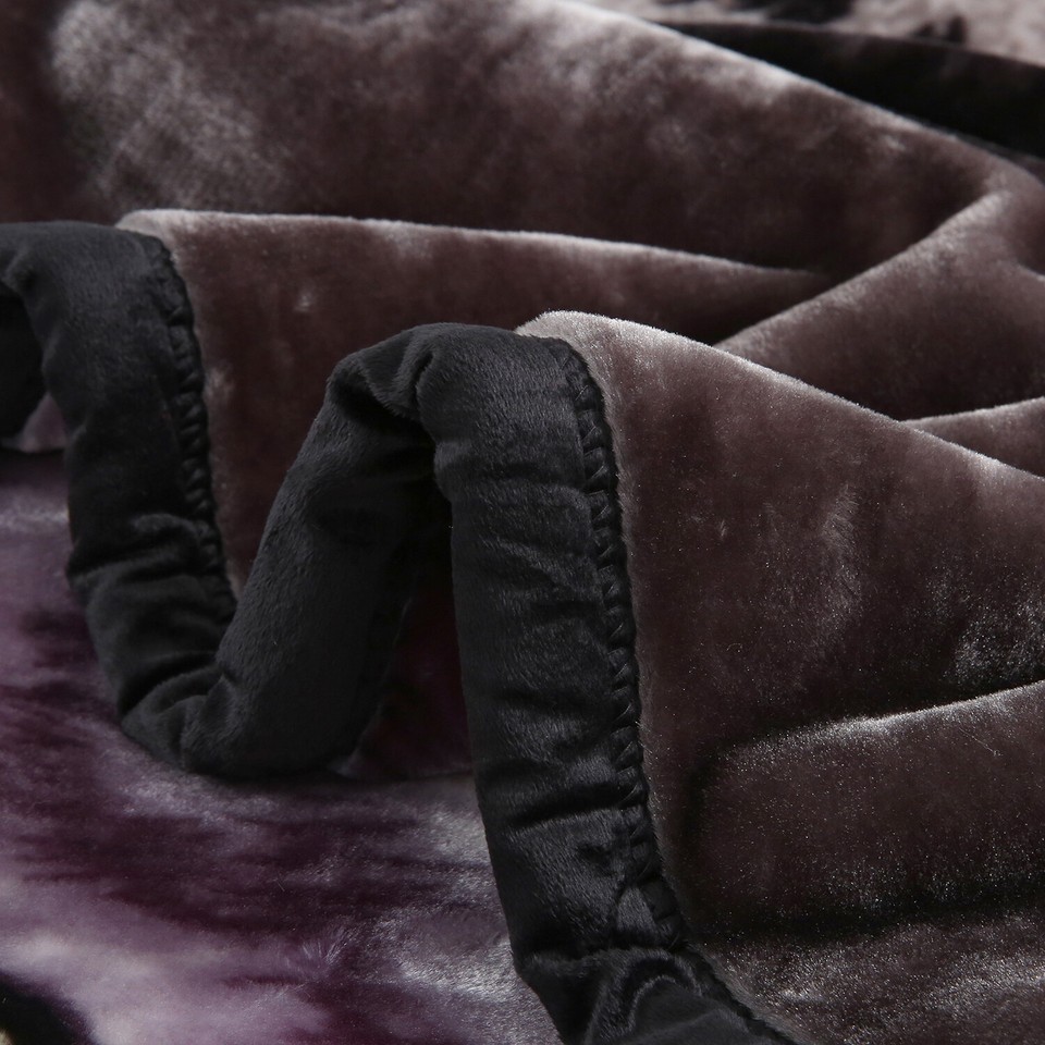 Microplush Fleece Blanket 2-Ply Korean Mink Thick Bed Blankets Winter ...