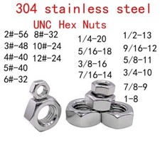 304 Stainless Steel UNC Hexagon Nuts Rough Teeth Coarse Thread Hex Nut