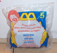 1997 Mcdonalds Happy Meal Toy Animal Pals 5 Brown Bear