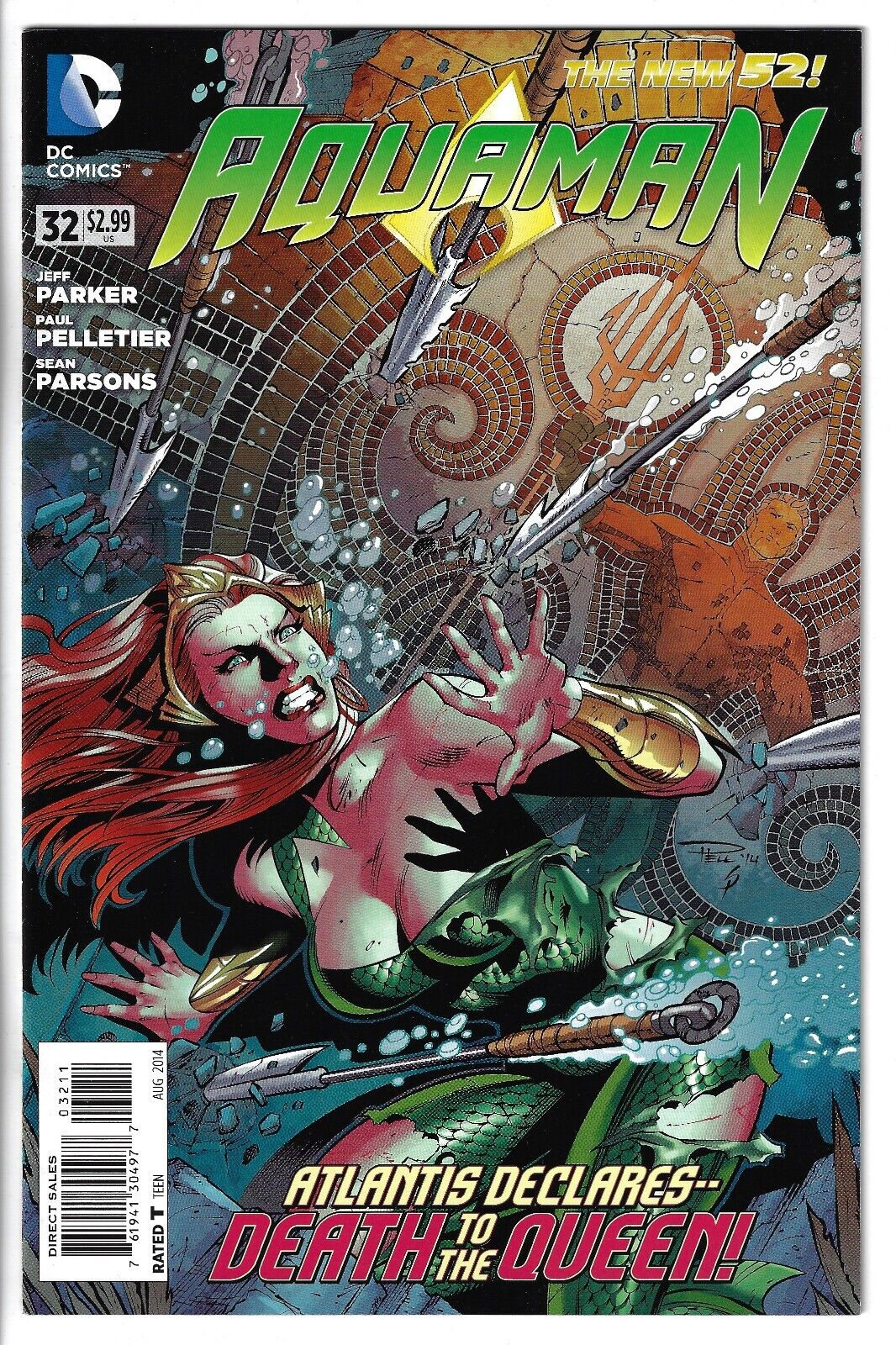 Aquaman #32 (2014) Paul Pelletier Cover