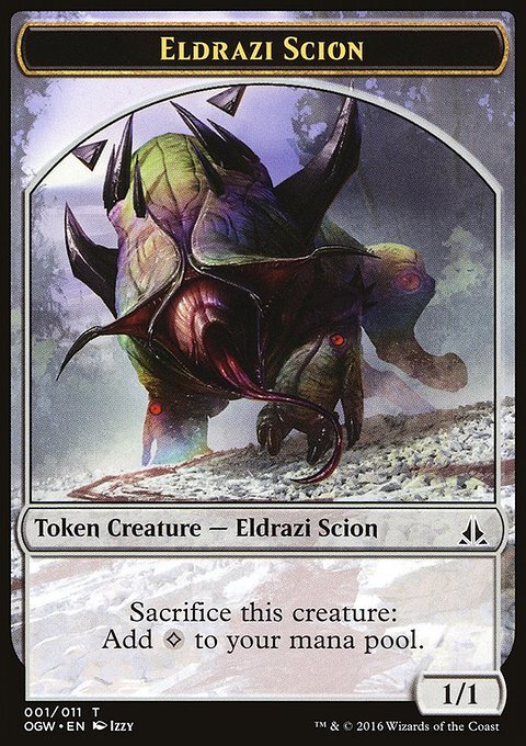 MTG Magic the Gathering Token - Eldrazi Scion (1/198) Oath of the ...
