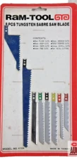 Ram Tool 8-pc Saber Saw Blades Reciprocating Saw Blade  Wood and Metal 4124