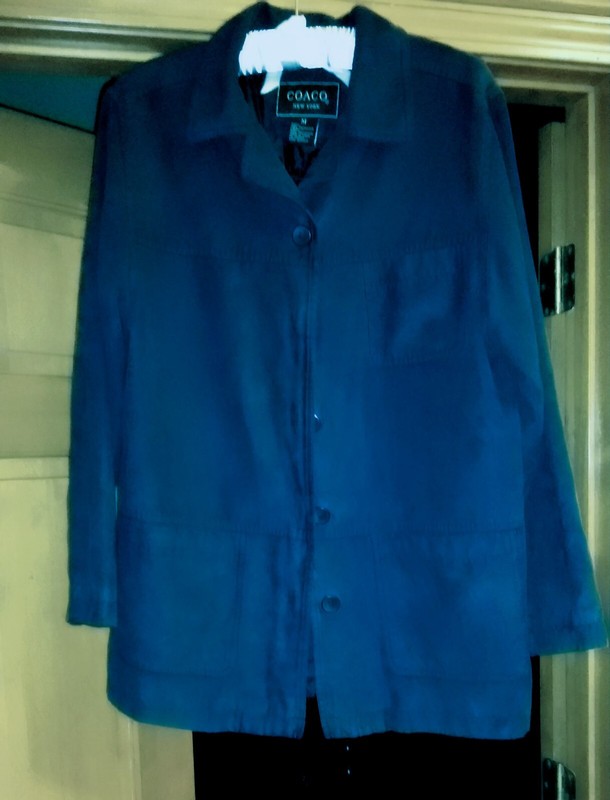 COACO NEW YORK navy blue ladies jacket/coat  size M