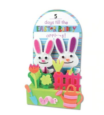 CREATOLOGY Easter Bunny Countdown Calendar Advent Foam Craft Kit for Kids NEW
