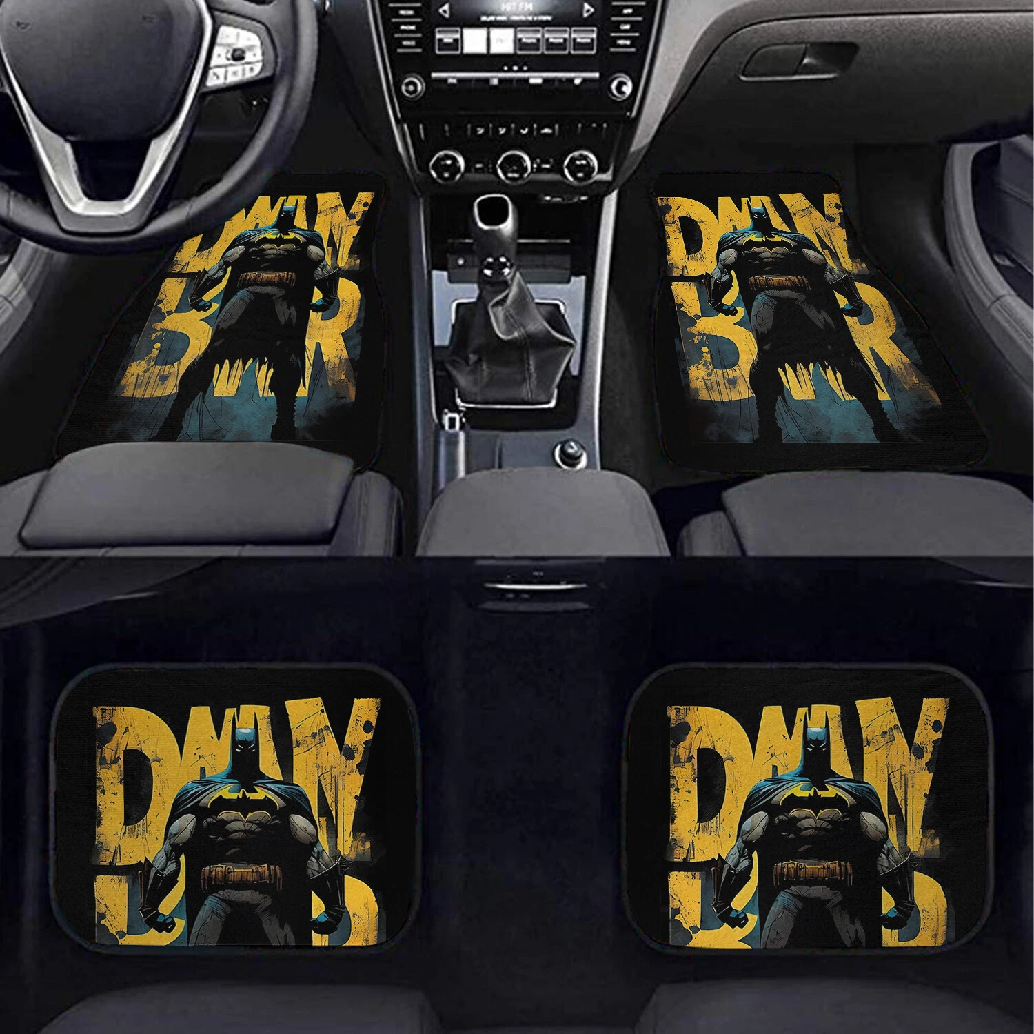 Batman Car Floor Mats – 4PCS Dark Knight Interior Set