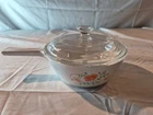 Corning Ware Wildflower Saucepan W/Pyrex Lid 1 Pint P-81-B USA VINTAGE