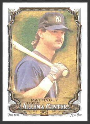 2024 Topps Allen & Ginter Baseball 294 Don Mattingly, New York Yankees - Bild 1 von 2