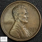 1909 S Lincoln Wheat Copper Cent 1C