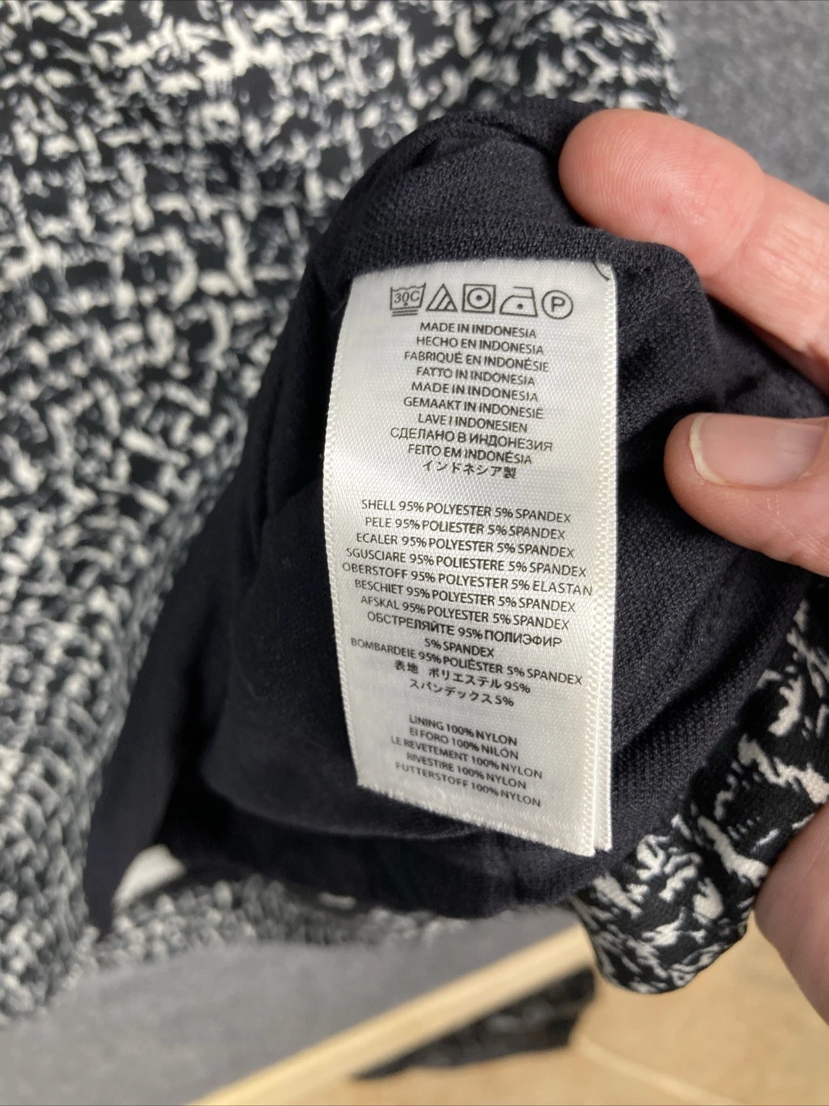 Abito tubino Michael Kors donna taglia large bianco e nero foderato con zip posteriore us intime ottimeioni