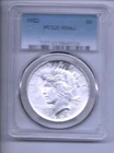 1922 Liberty Peace Silver Dollar PCGS MS63
