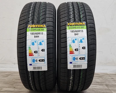 2 PNEUS 185/60 R15 84H FORTUNA ECOPLUS HP NEUFS ÉTÉ PRIX CHOC QUALITÉ TOP - Photo 1/2