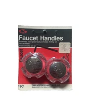New Sealed Chicago Speciality MFG. CO. Faucet Handles, Vintage, with Wrench