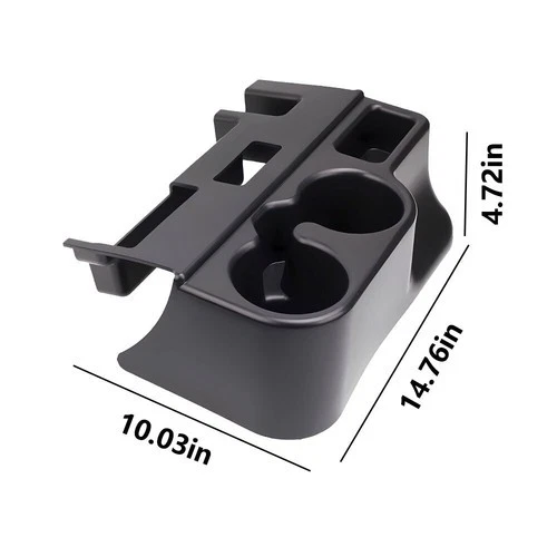 Fit For 1999-2001 Dodge Ram 1500 2500 3500 Center Console Cup Holder Matte Black — 第 3/4 张图片