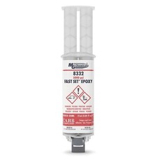 1pk MG CHEMICALS 8332-25ML Fast Set Epoxy Adhesive - Dual Syringe, 8332 Ser