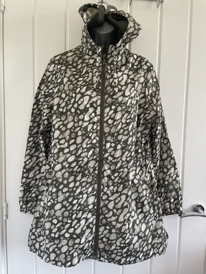 Marks & Spencer M Sized Lightweight Green White Hood Pocket Detail  Raincoat