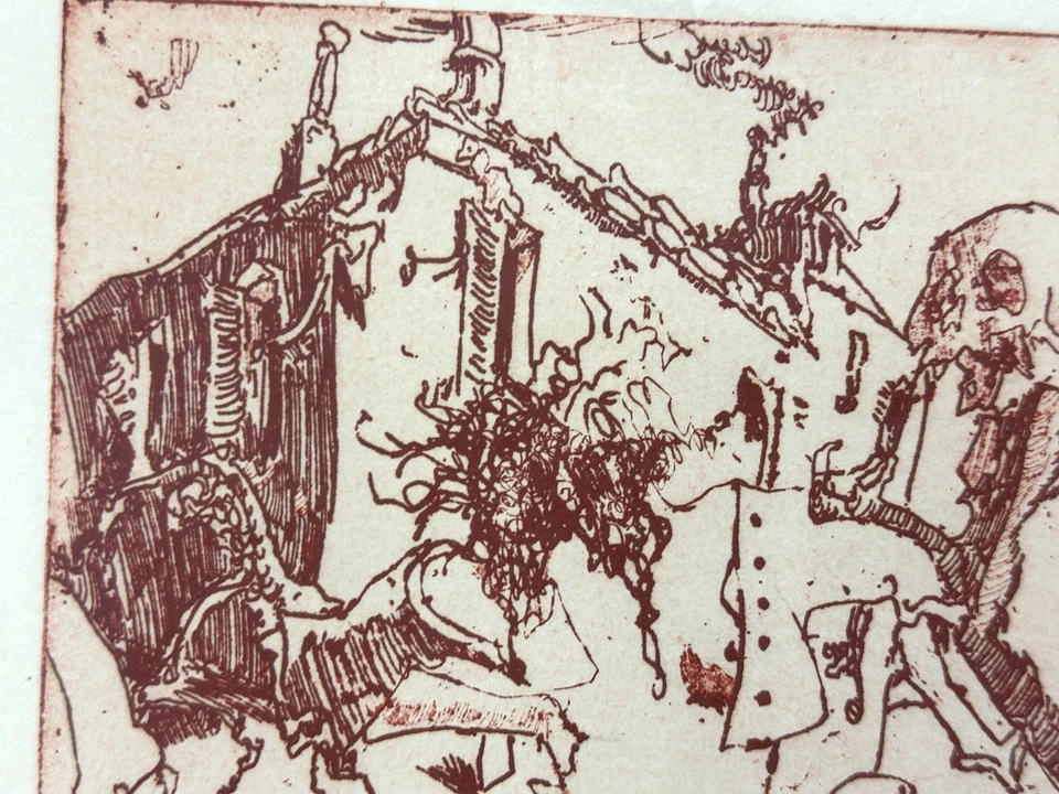 Horst Janssen – „Svanshall verkehrt“ - 1986 – signierte Lithografie (17/20)  RAR - Bild 4 von 4