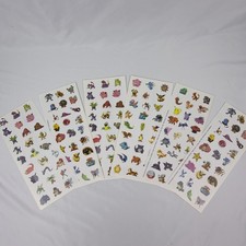 Pokemon Series 6 Unused Sticker Sheets Golden Books Poster NINTENDO 1999